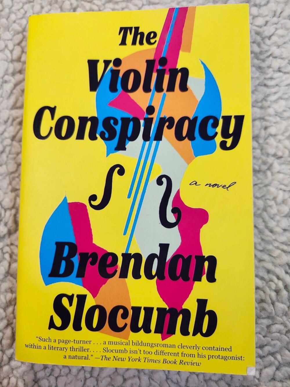 Brendan Slocumb The Violin Conspiracy Paperback 2022 Vintage Trade Novel Fiction